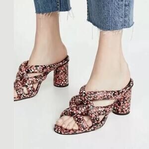 Rebecca Minkoff Amandine Floral Heeled Sandals New With Tags